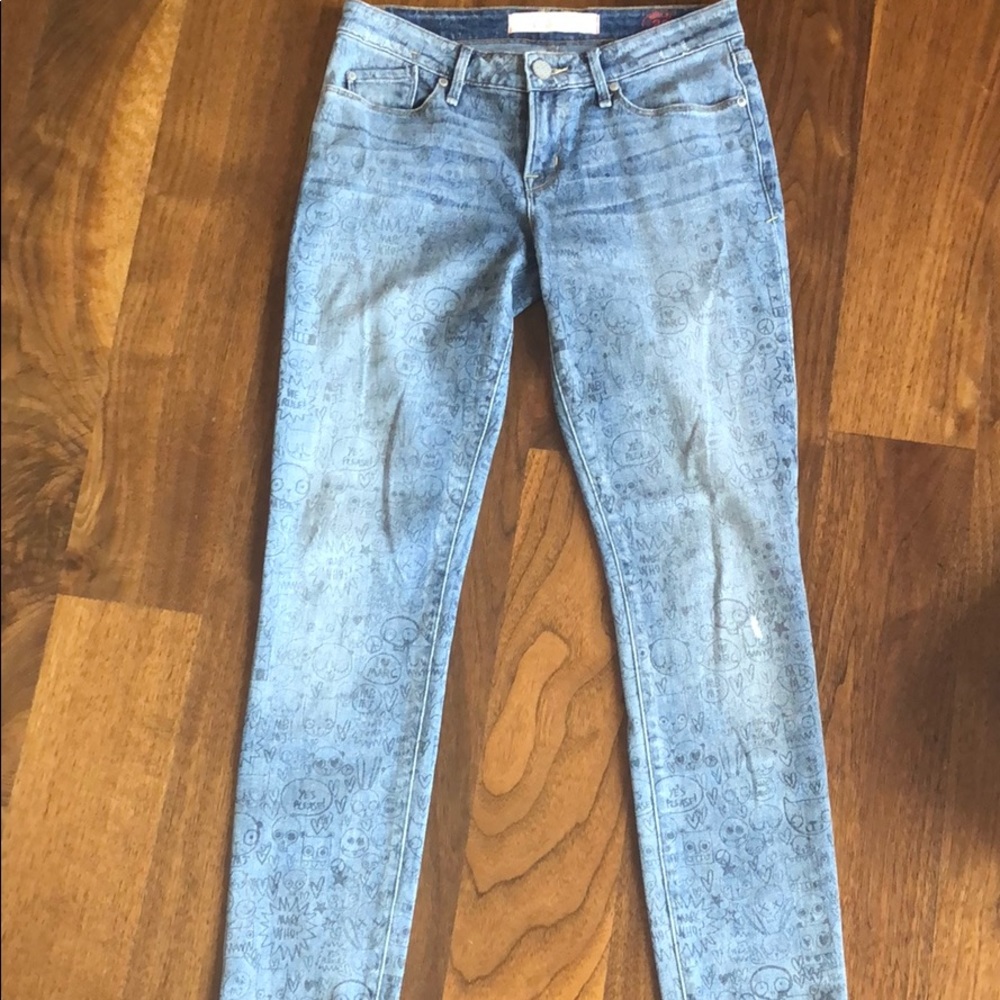 Marc by Marc jacob graffiti style jeans